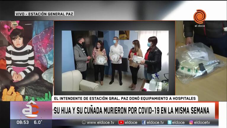 Donó equipos al hospital tras la muerte de su hija