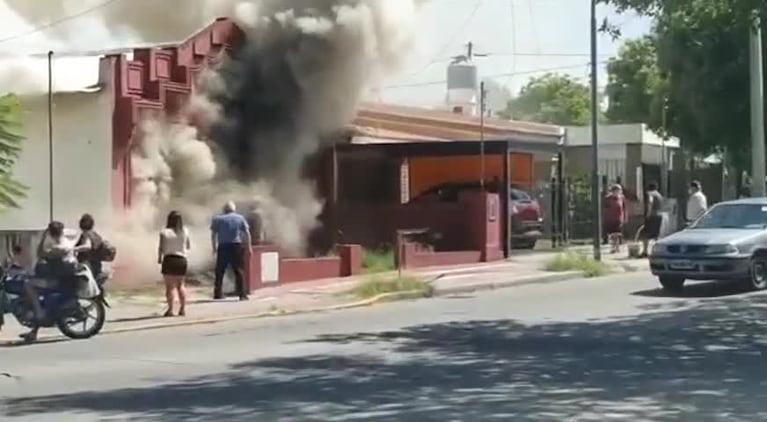 Se incendió un taller de cerámica en Córdoba