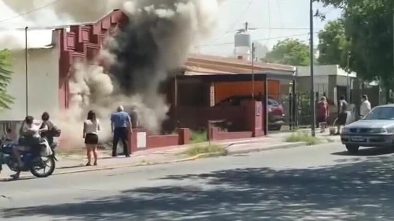 Se incendió un taller de cerámica en Córdoba