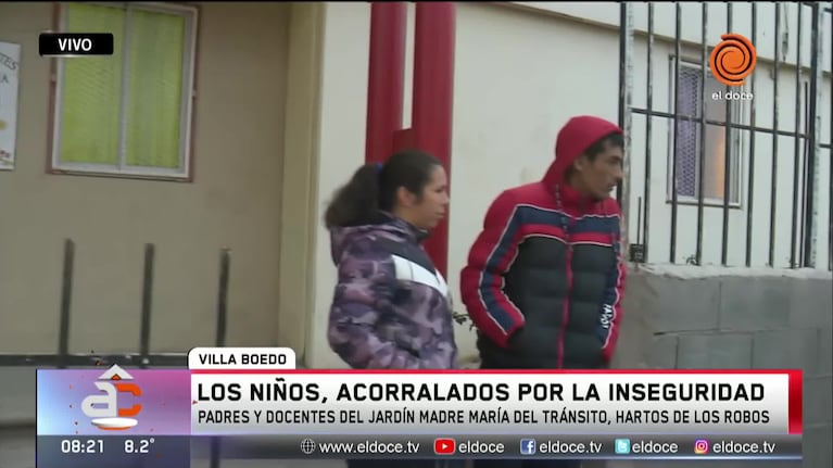 Estudiar con miedo: robos en un jardín y un colegio en Bº Villa Boedo