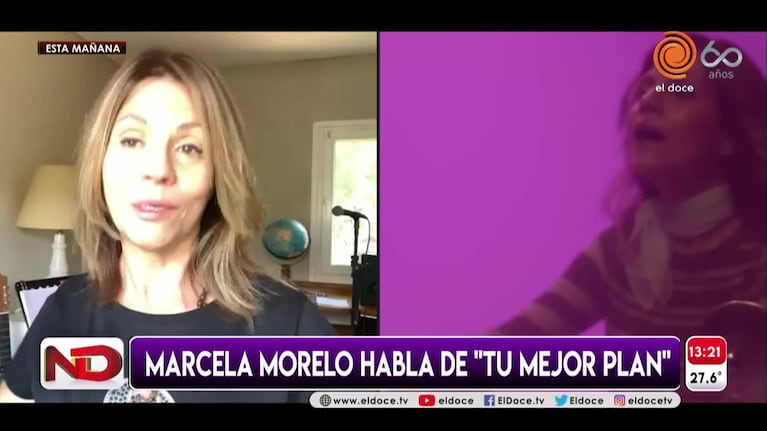 Marcela Morelo contó el detrás de su nuevo disco "Tu mejor plan"