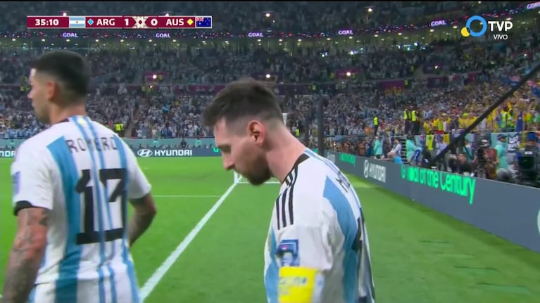 Messi puso el 1 a 0 para Argentina