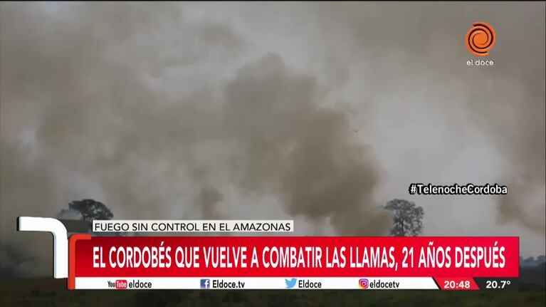 El bombero cordobés que vuelve al Amazonas