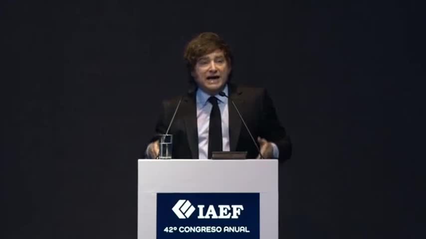 Milei en el Congreso de IAEF
