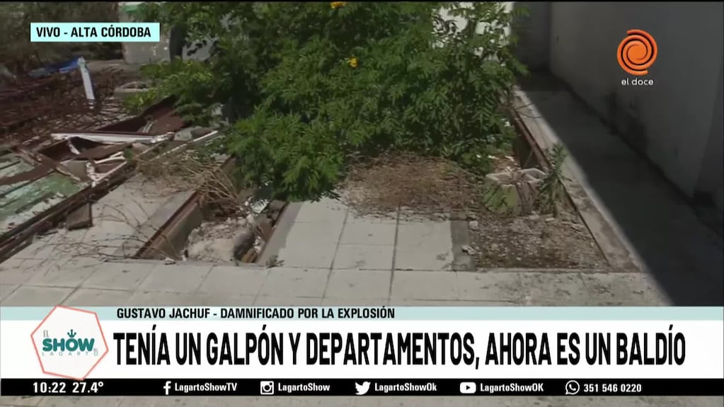 La bronca de una víctima de la explosión en Alta Córdoba