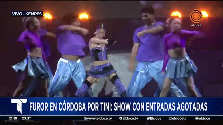 Furor por Tini en su regreso a Córdoba