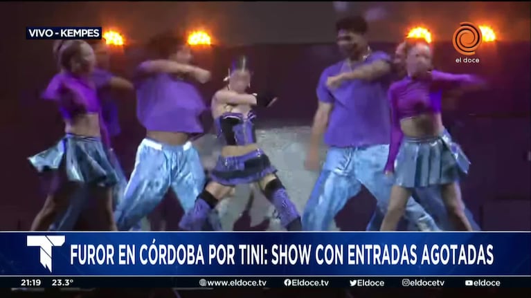 Furor por Tini en su regreso a Córdoba