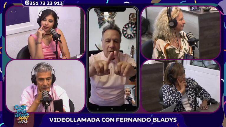 Fernando Bladys y su problema en las cuerdas vocales