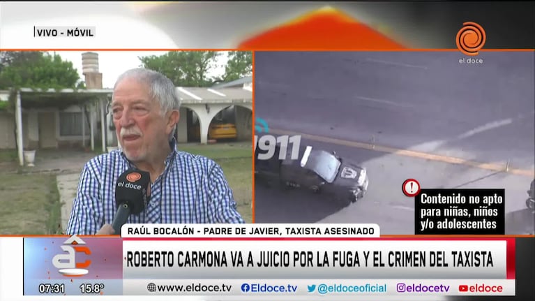 El padre del taxista asesinado por Carmona aguarda el inicio del juicio