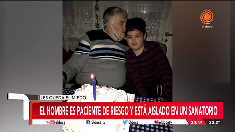 Su papá está internado por Covid y denuncian que le robaron el celular
