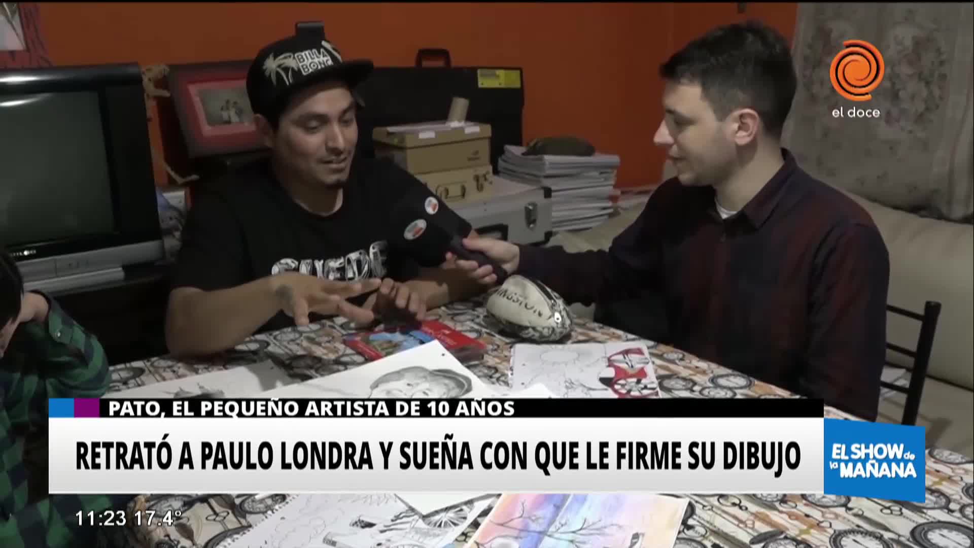 Dibujó a Paulo Londra y quiere conocerlo