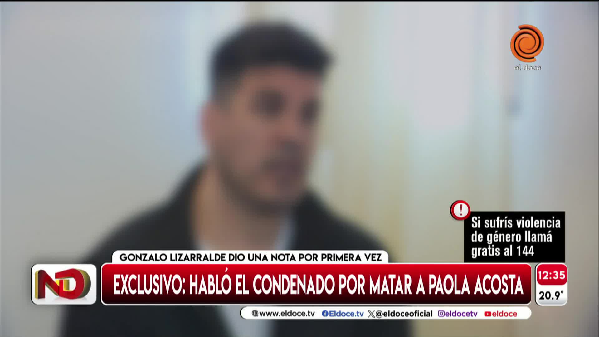 La entrevista a Lizarralde en Noticiero Doce: