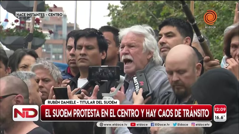 La palabra de Daniele en la protesta del Suoem