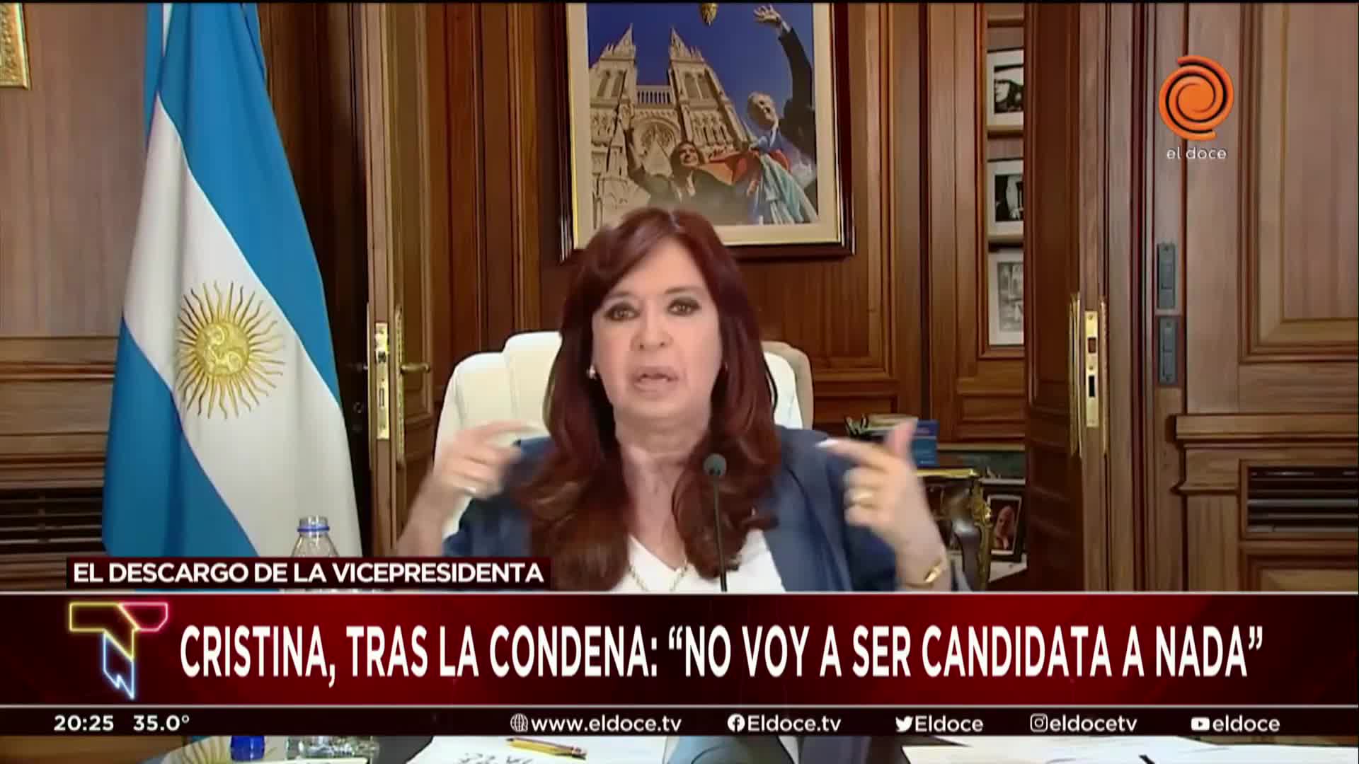 El rechazo de Cristina Kirchner a su condena