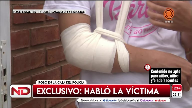 Asalto a un policía: la esposa contó cómo fue el tiroteo
