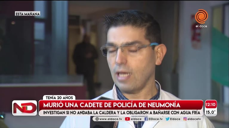 Los médicos explicaron por qué murió la cadete de policía