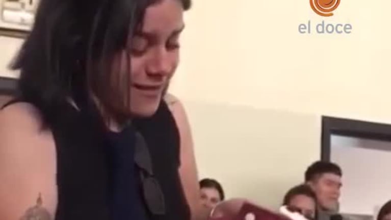 El emotivo gesto con una alumna de Jesús María
