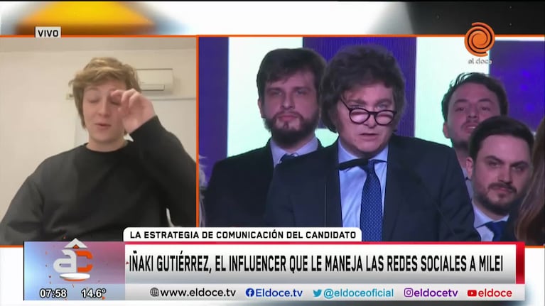 El joven detrás de la estrategia de comunicación de Milei