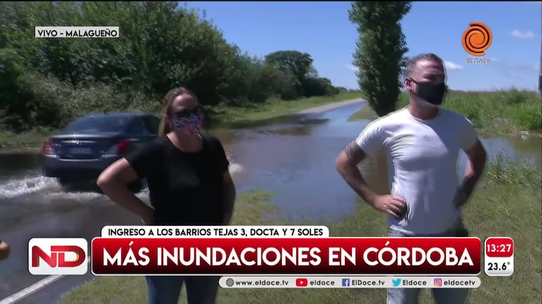 Vecinos quedaron aislados por la inundación en distintos barrios