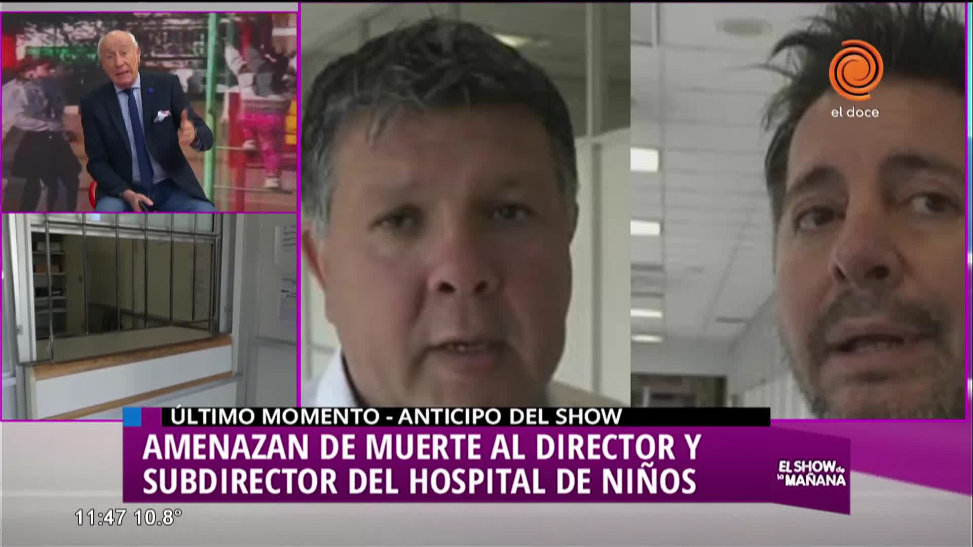 Amenaza de muerte en el Hospital de Niños