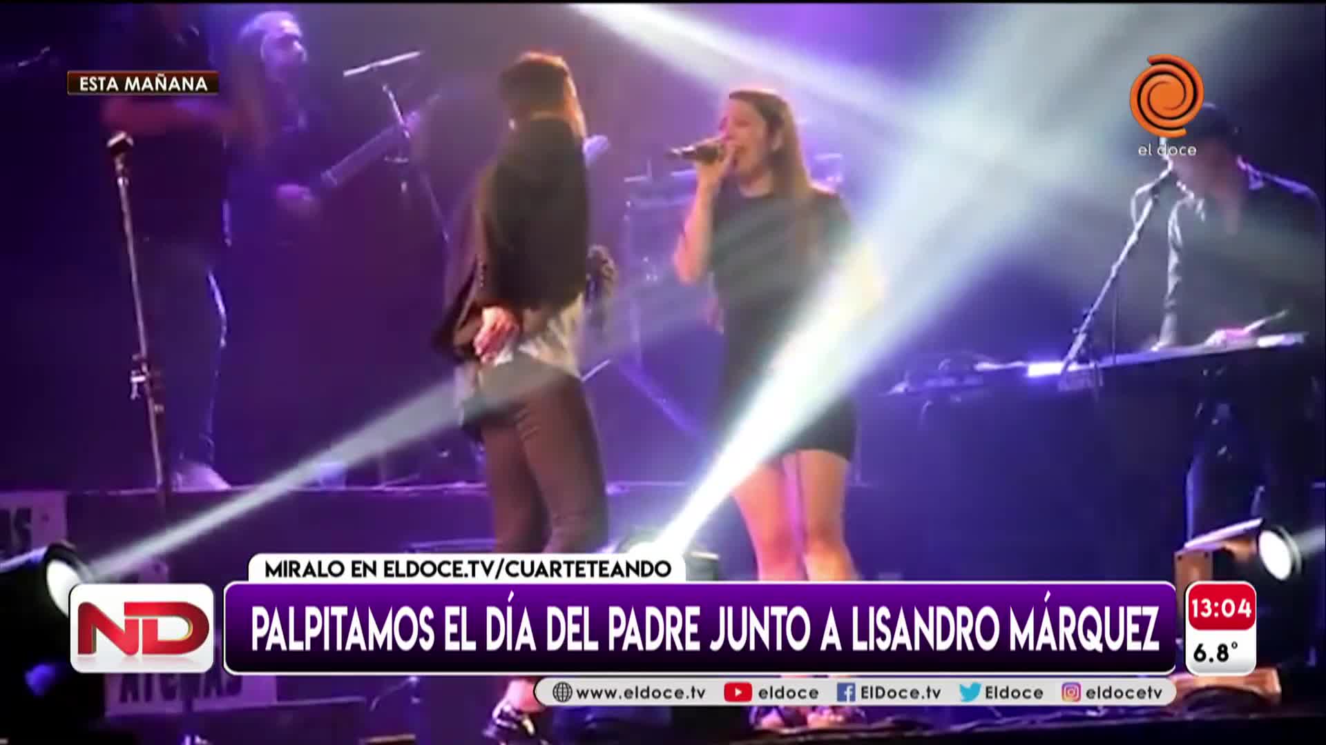 Lisandro Márquez canta con su hija Valentina