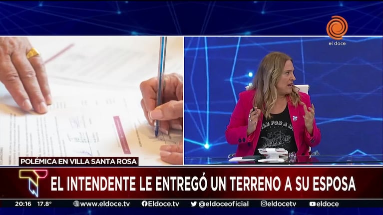 La justificación del intendente cordobés que le entregó un terreno a su esposa