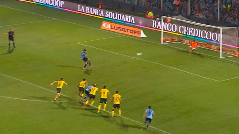 El gol de Passerini de penal para el 1 a 1 entre Belgrano y Defensa y Justicia