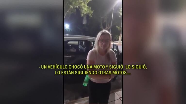 Persecución y choque tras el robo a Carolina Píparo