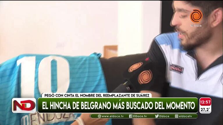 El hincha de la B que le cambió el nombre a la camiseta de Suárez