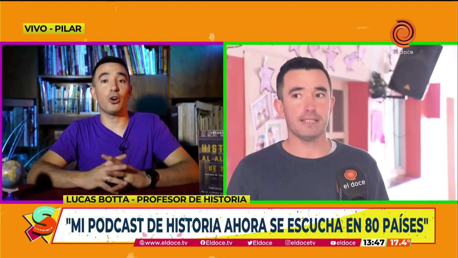 Su podcast de historia es uno de los más escuchados del país