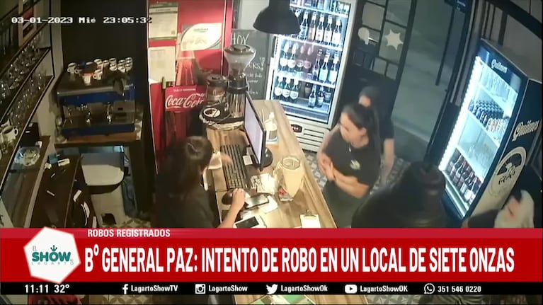 Violento intento de robo al local de los cocineros de El Doce