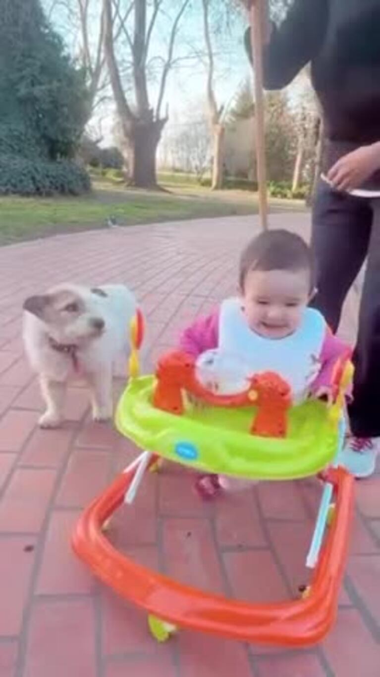 El video del perro de Barby Franco y su hija Sarah