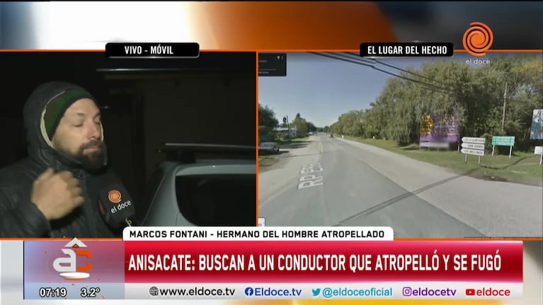 Buscan al conductor que atropelló a un hombre en Anisacate