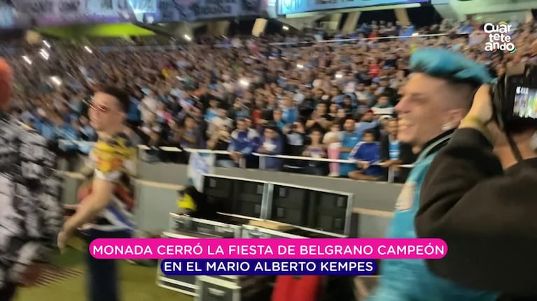 Monada presente en los festejos de Belgrano