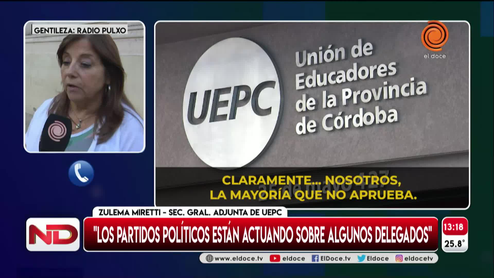 La UEPC advirtió por la influencia de "partidos de izquierda"