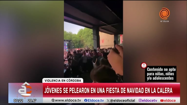 Una fiesta en La Calera terminó en una pelea entre jóvenes
