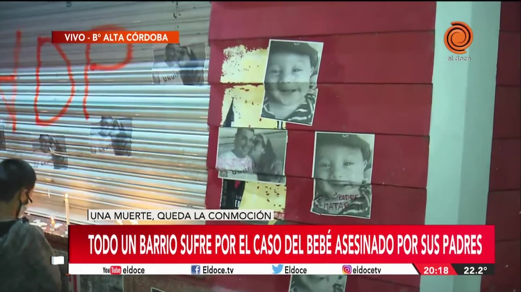 Barrio Alta Córdoba marchó para pedir justicia por el bebé asesinado por sus padres