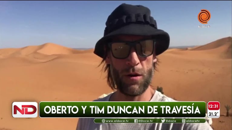 Fabricio Obero y Tim Duncan de viaje