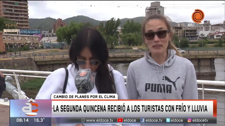 Los planes de los turistas para hacer con lluvia