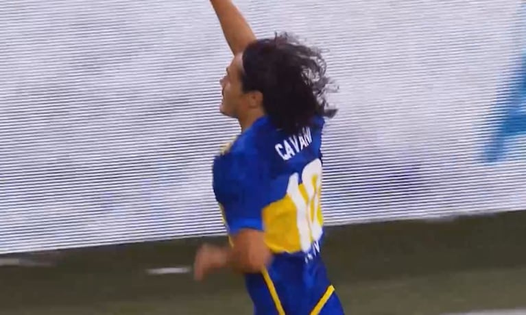 El segundo gol de Cavani y el 2 a 1 de Boca ante Belgrano