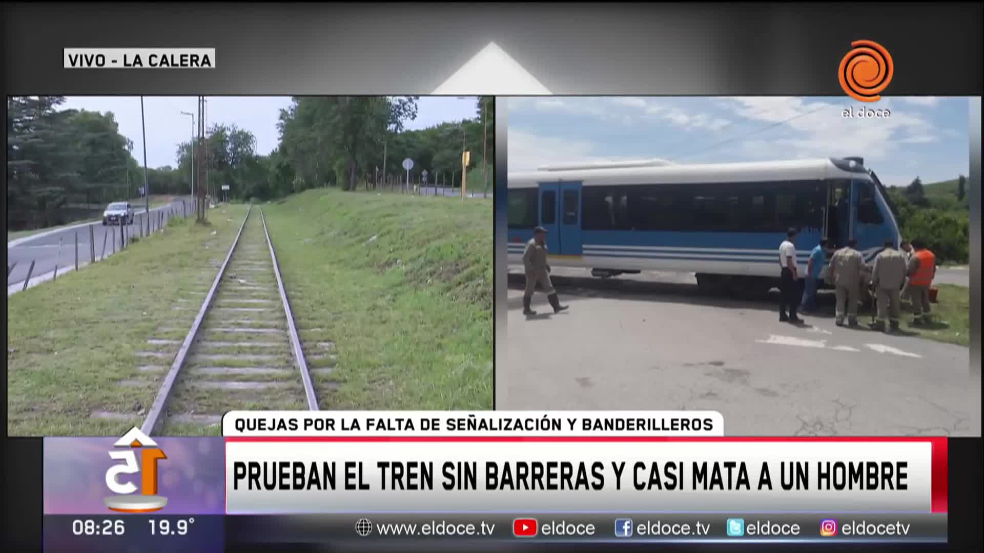 Pruebas del tren sin barreras: denuncian que chocó a un auto