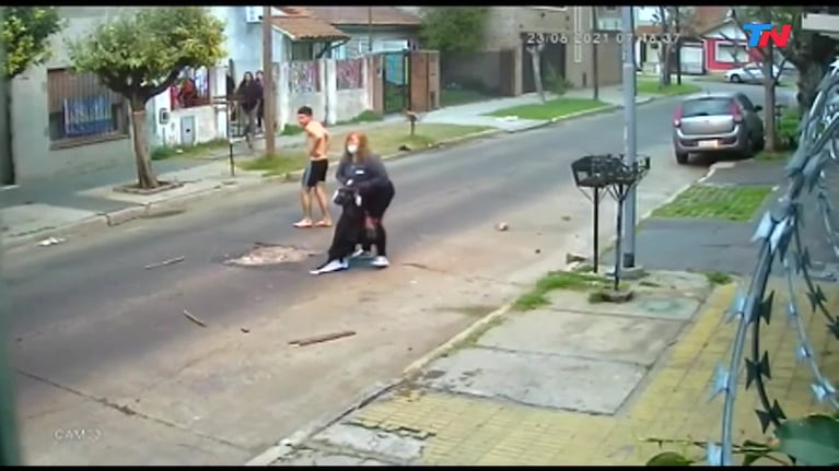 Tres perros atacaron a una mujer en plena calle