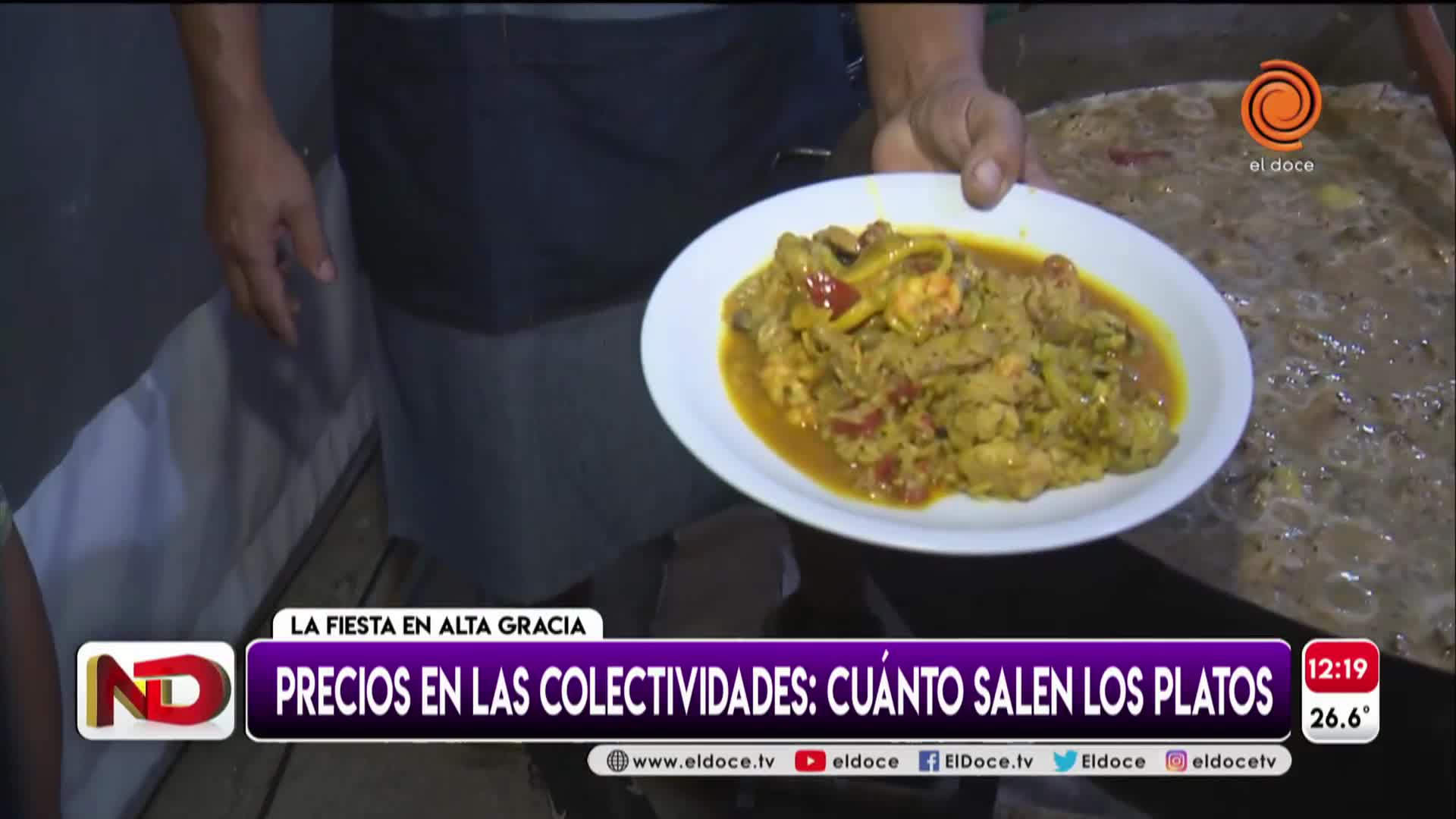 Cuánto cuesta comer en la Fiesta de Colectividades de Alta Gracia