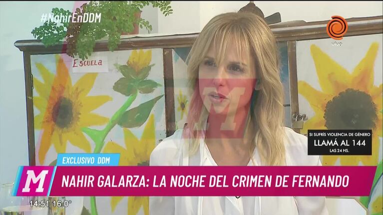 Nahir Galarza habló por primera vez en televisión