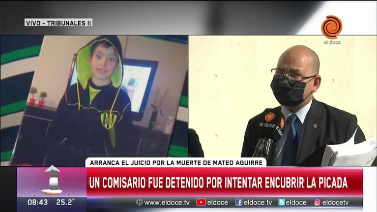 Juicio por el crimen de Mateo Aguirre: el dolor de los familiares 