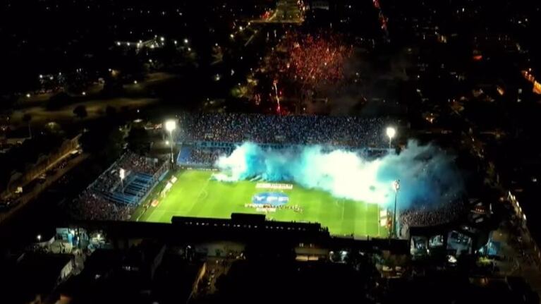 El impactante recibimiento de Belgrano ante Boca en la inauguración de la ampliación de la tribuna Cuellar