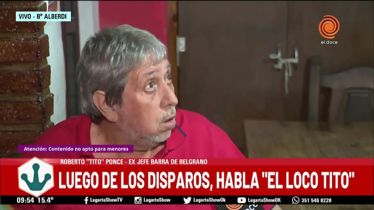 Por primera vez, el Loco Tito habló tras la balacera