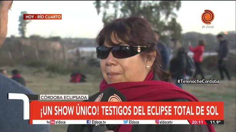 Así se vivió el eclipse solar en Río Cuarto