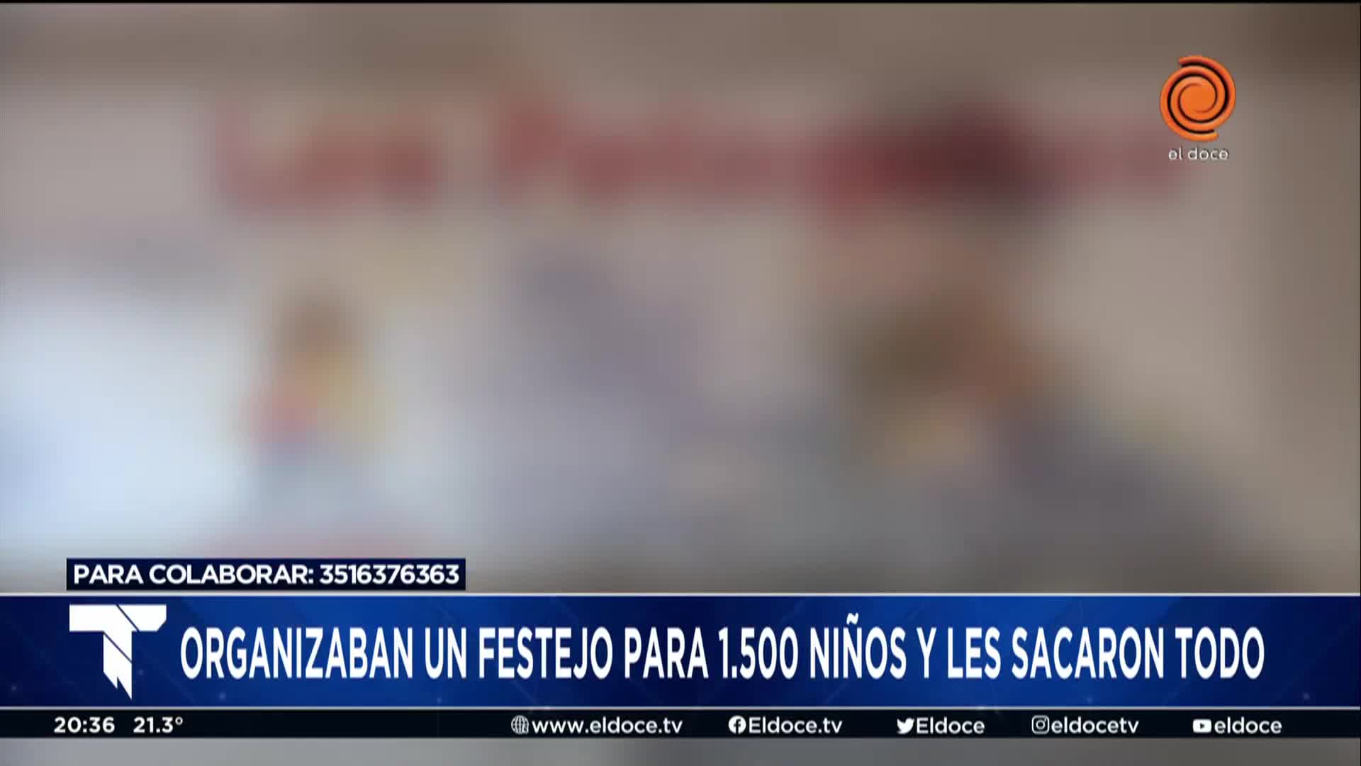 Desvalijaron un merendero que organizaba una fiesta para 1.500 niños