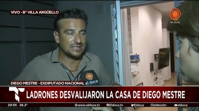 Diego Mestre contó cómo fue el robo en su casa: "Se llevaron el 80% de la ropa"